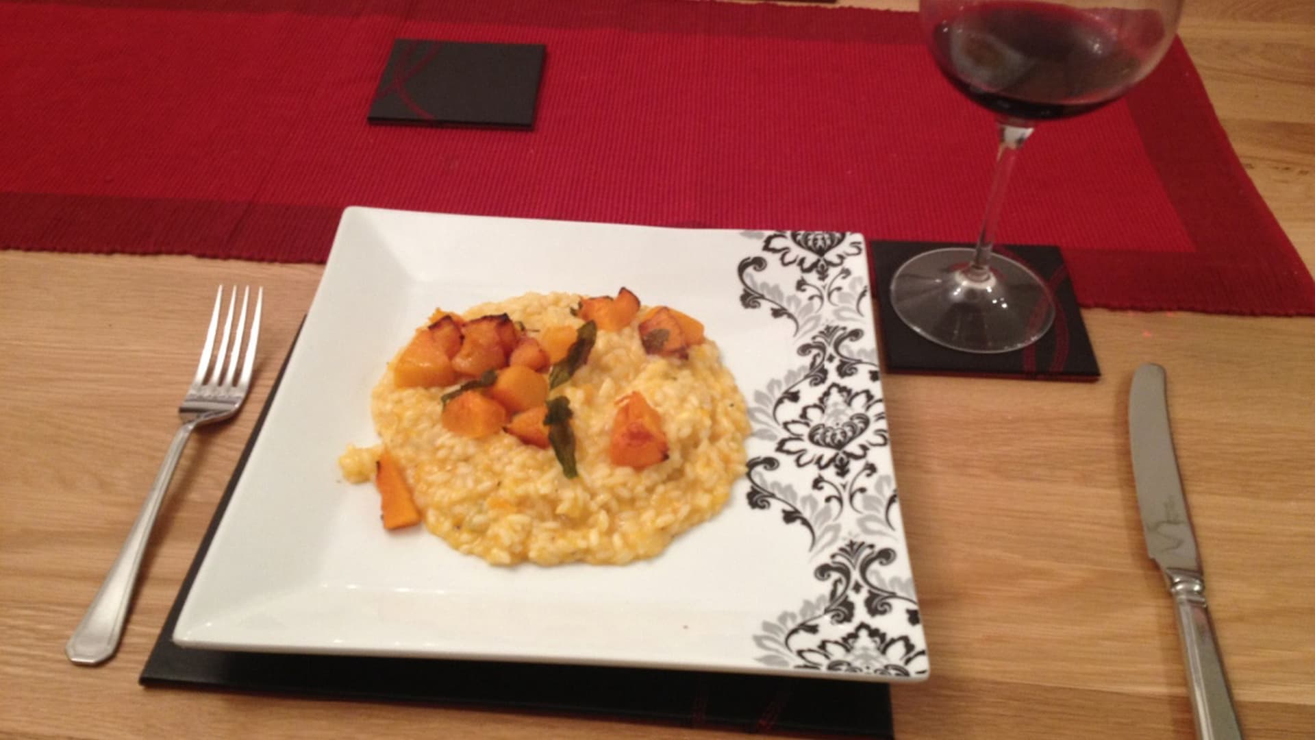 Butternut squash and sage risotto