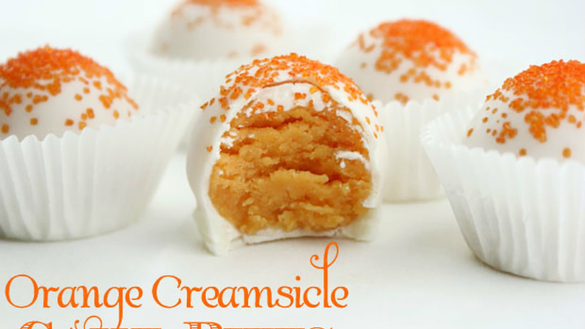 Orange Creamsicle Cake Bites