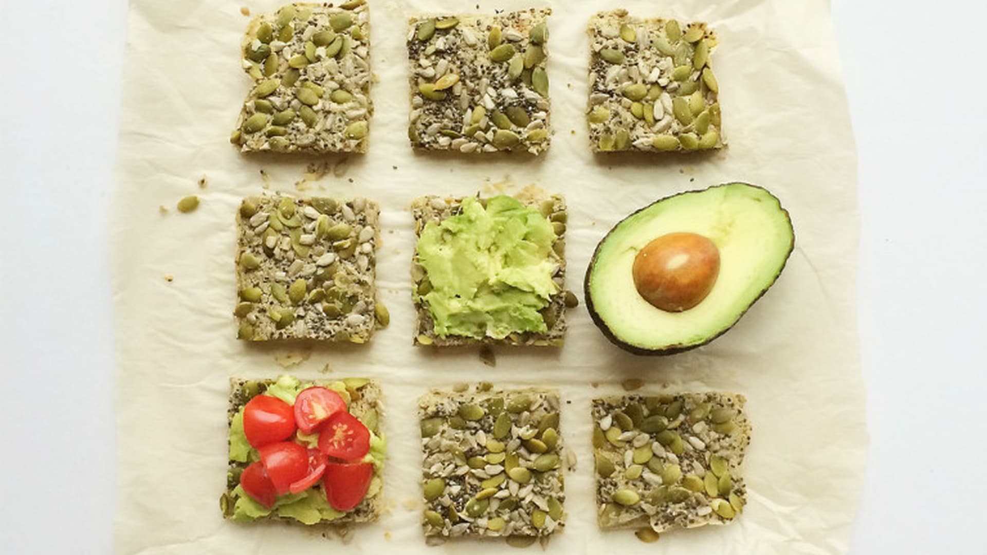 Crunchy seed & oat flatbread