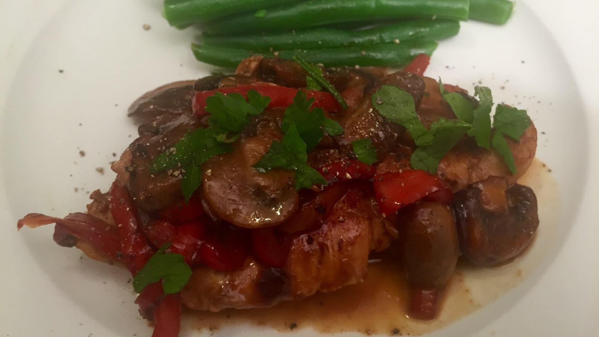 Chicken with Marsala Cream and Mushrooms