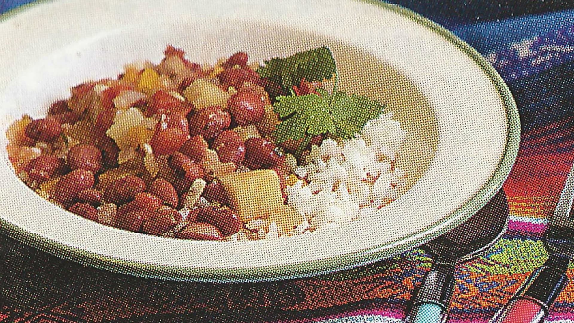 Sopa de Frijoles Con Chayote Y Arroz (Bean Soup With Chayote Squash & Rice)