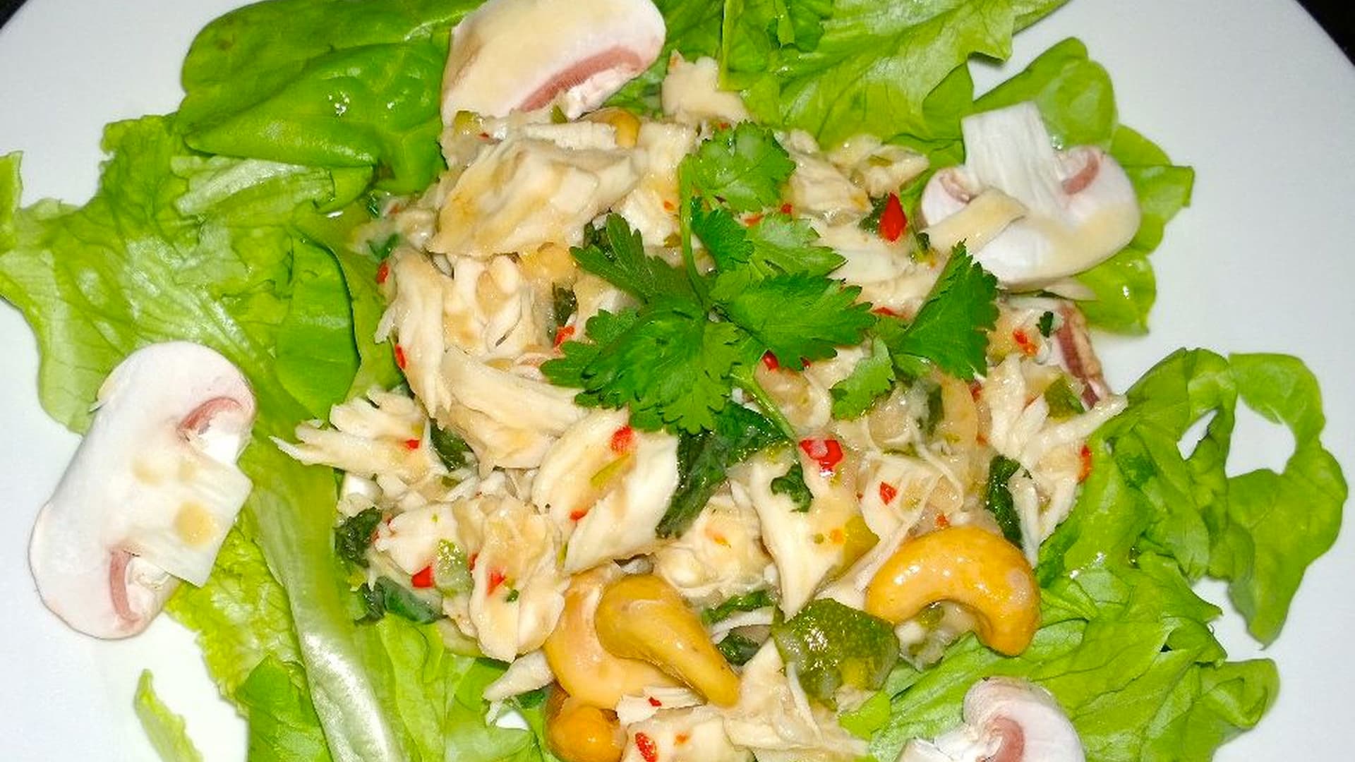 Warm Chicken and Coconut Salad