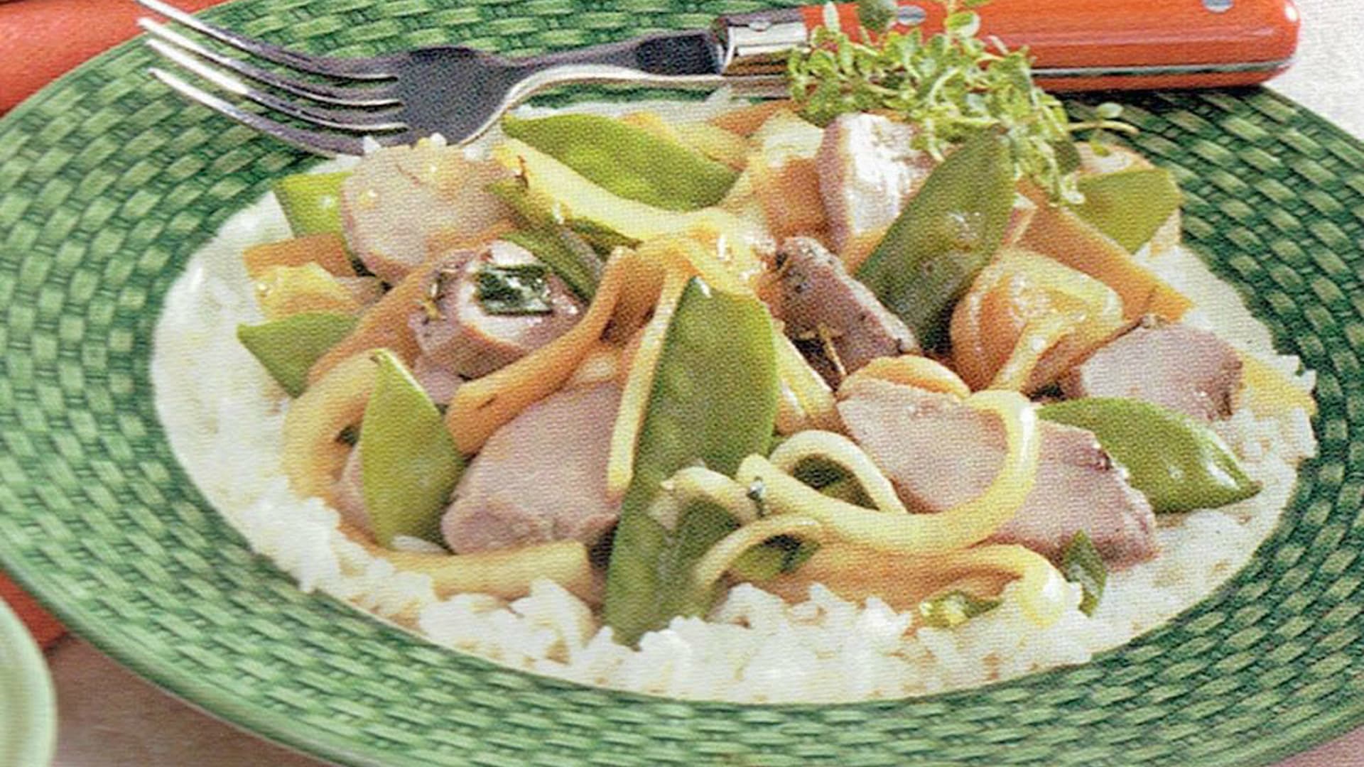 Snow Pea Pork Medley