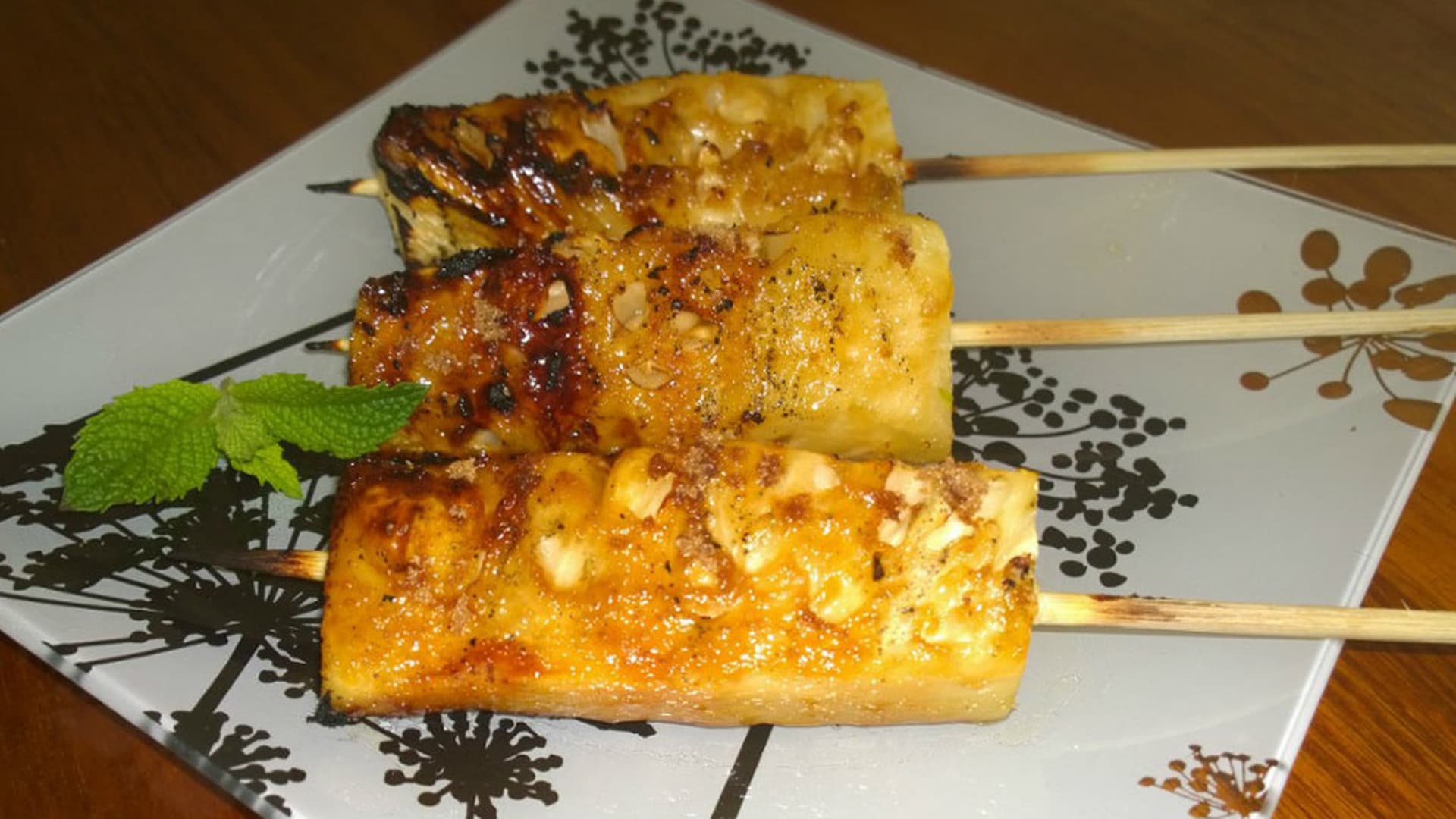 Caramelised Pineapple Skewers