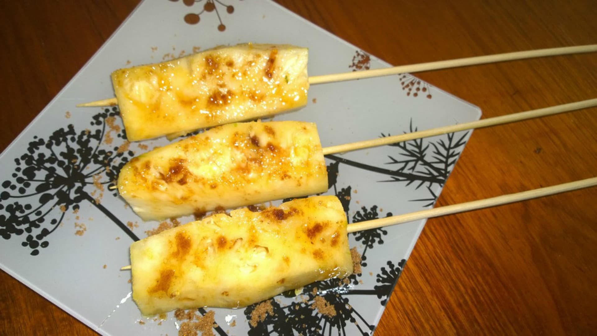 Caramelised Pineapple Skewers