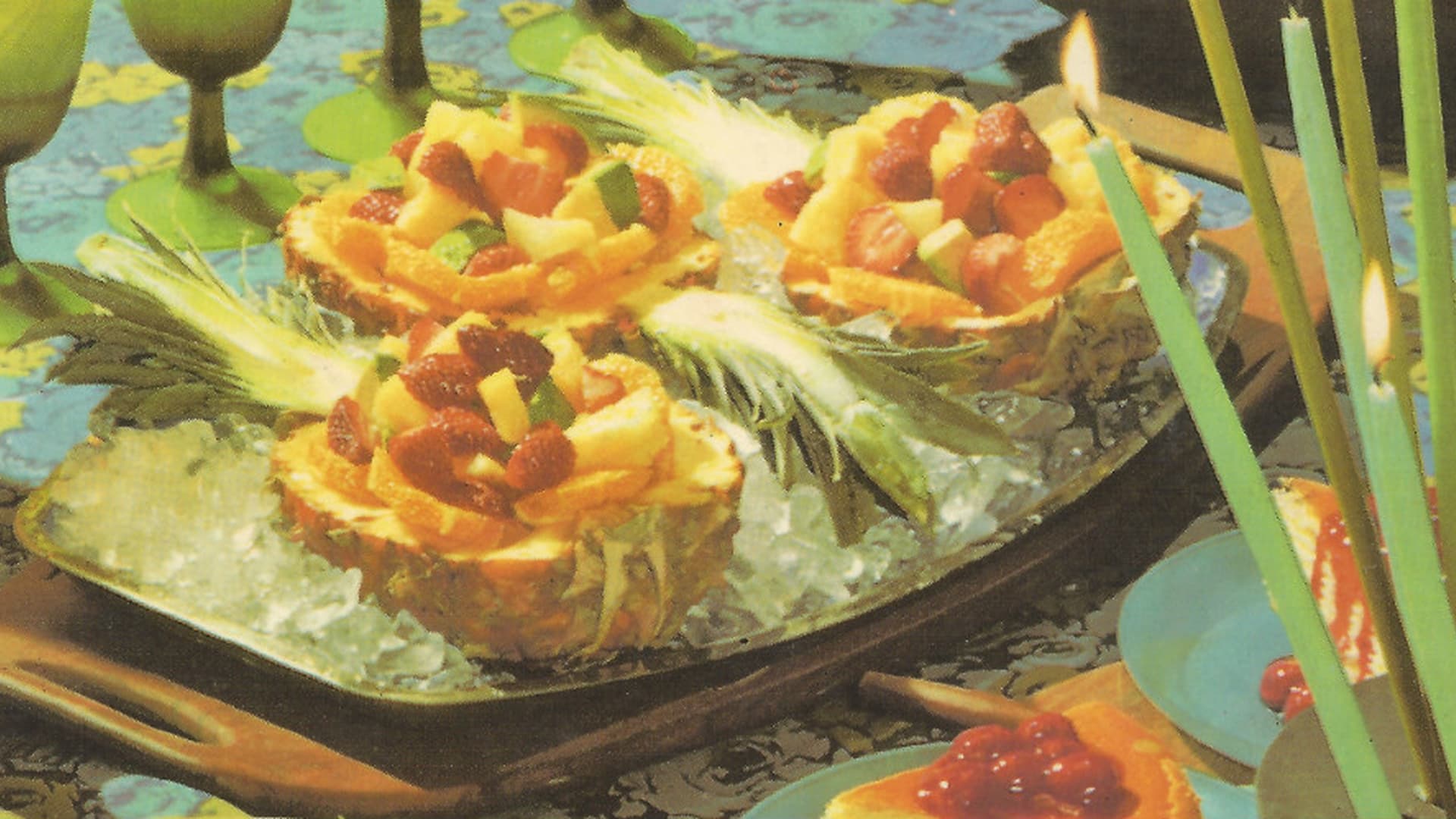 Fresh Pineapple Salad Boats