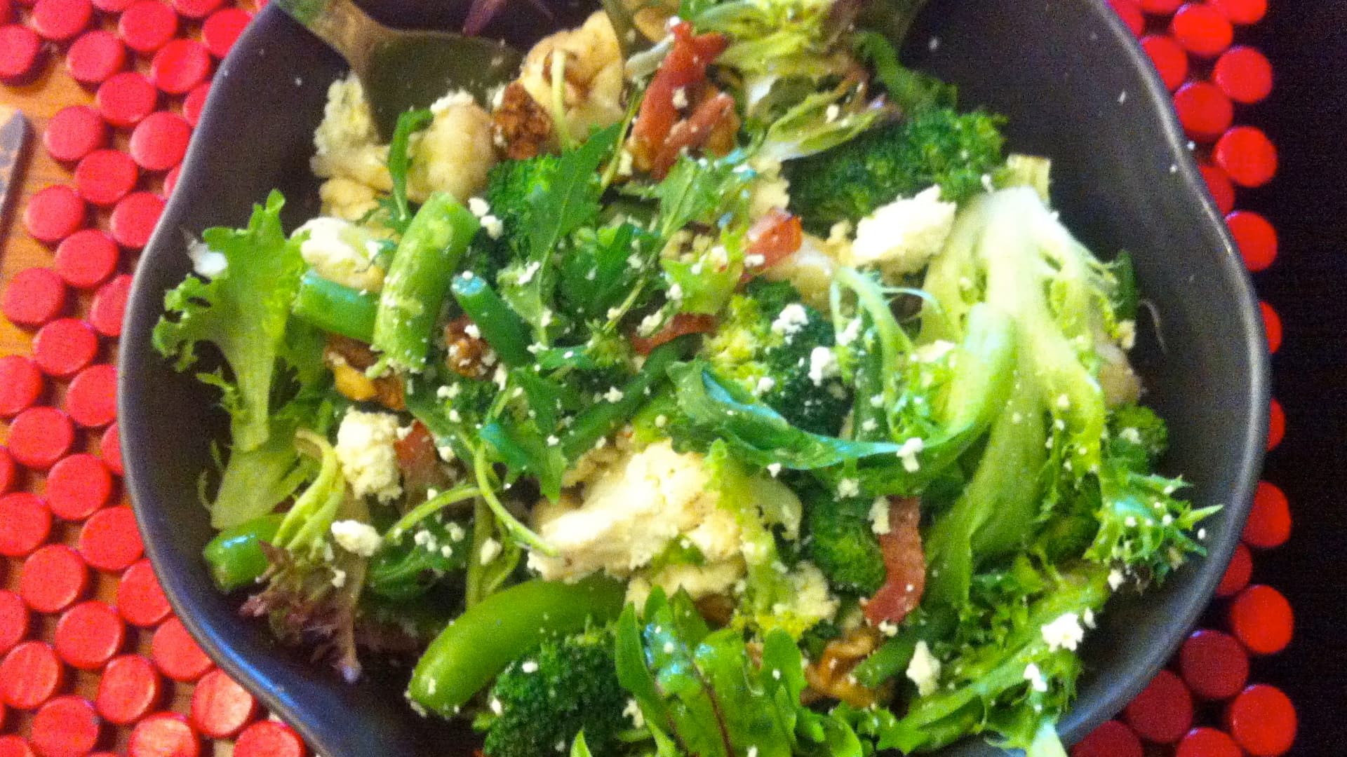 Tree Salad with Bacon and Walnuts