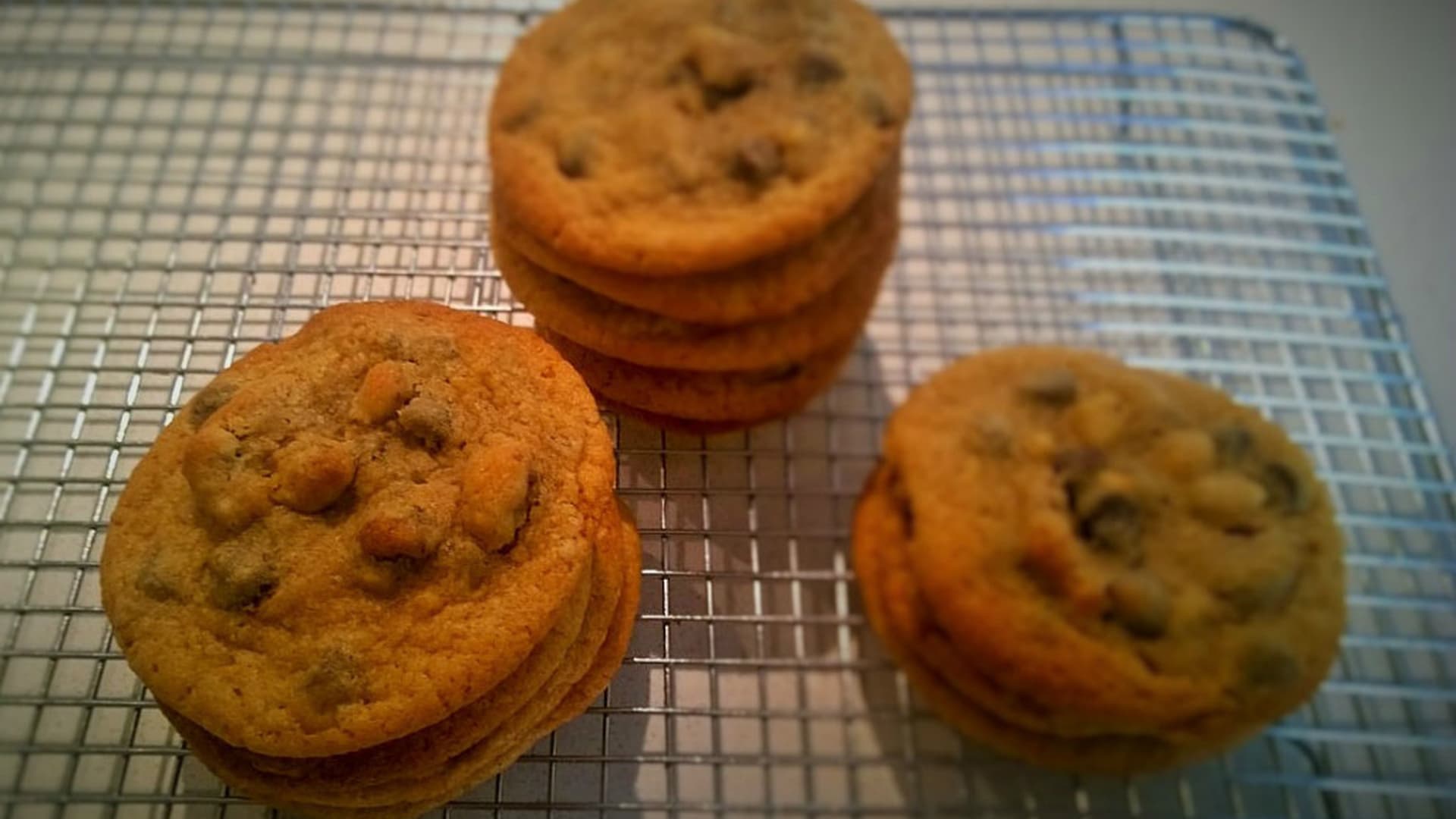 Salted Chocolate Chip and Walnut Cookies