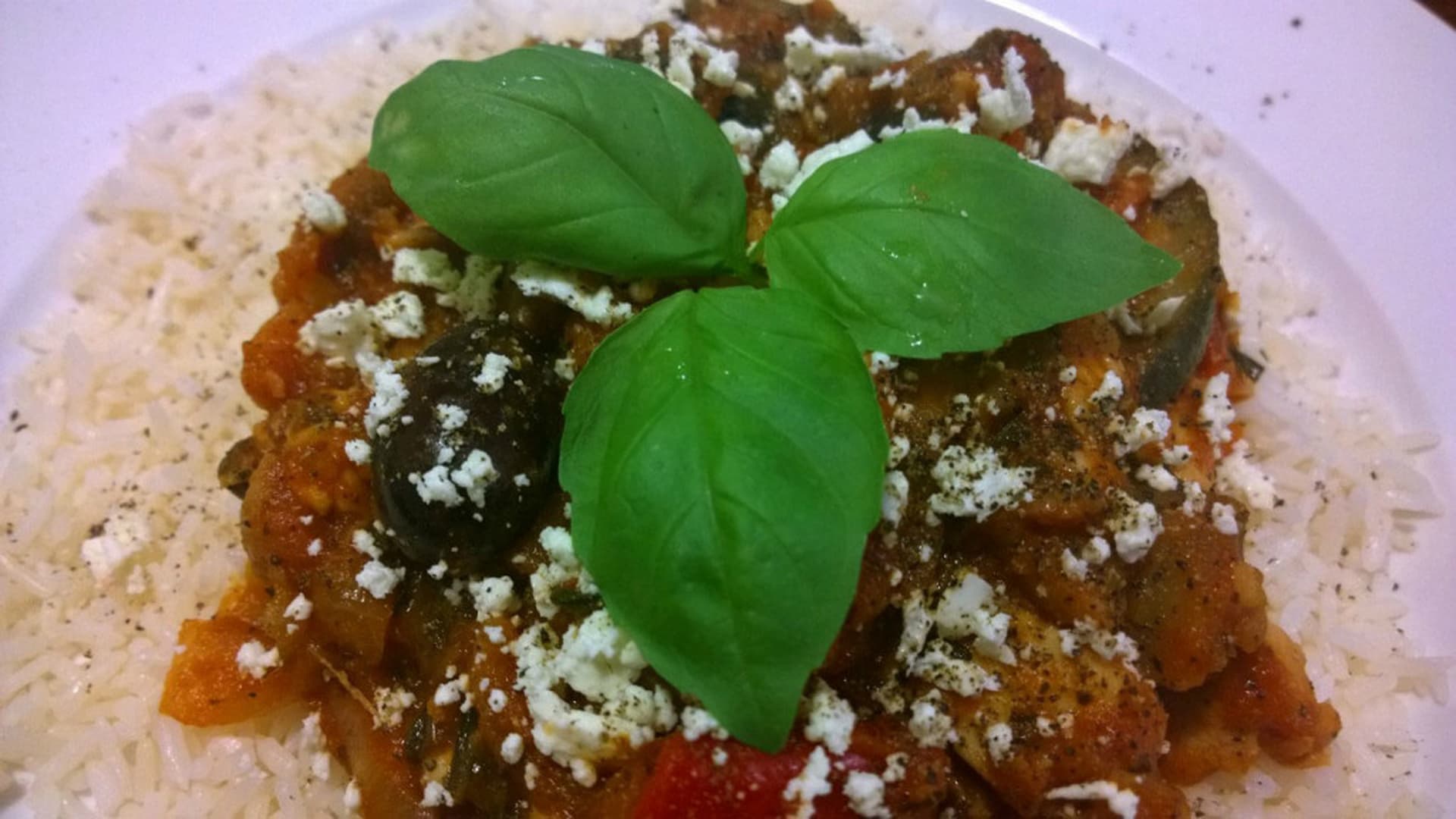 Mediterranean Vegetables with Chicken