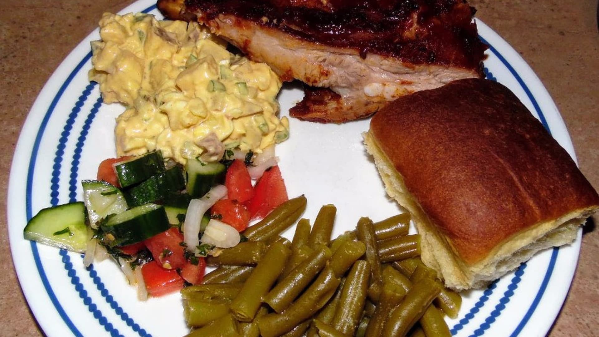 BBQ ribs with coffee brine