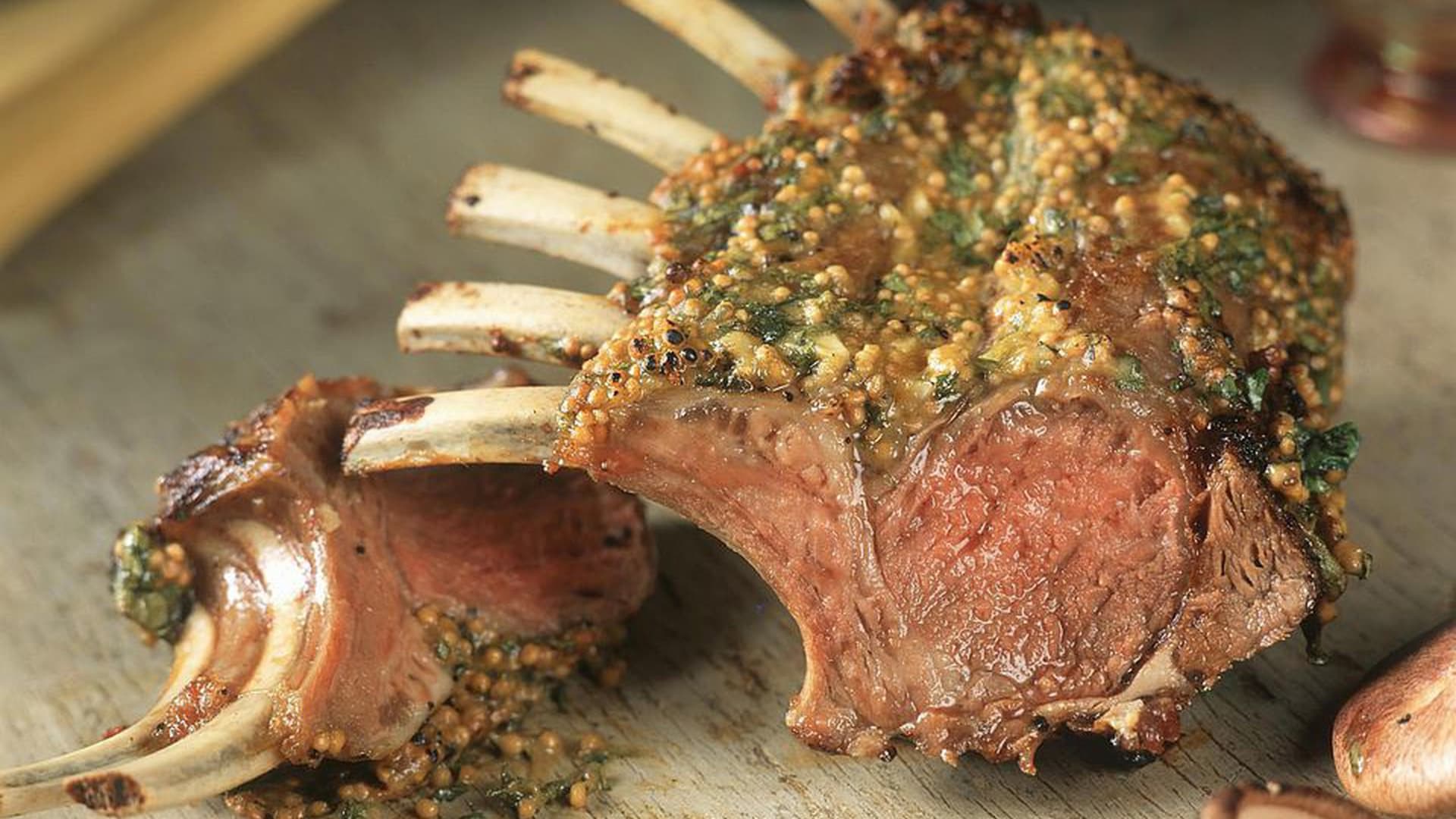 Honey Mustard Lamb Rack