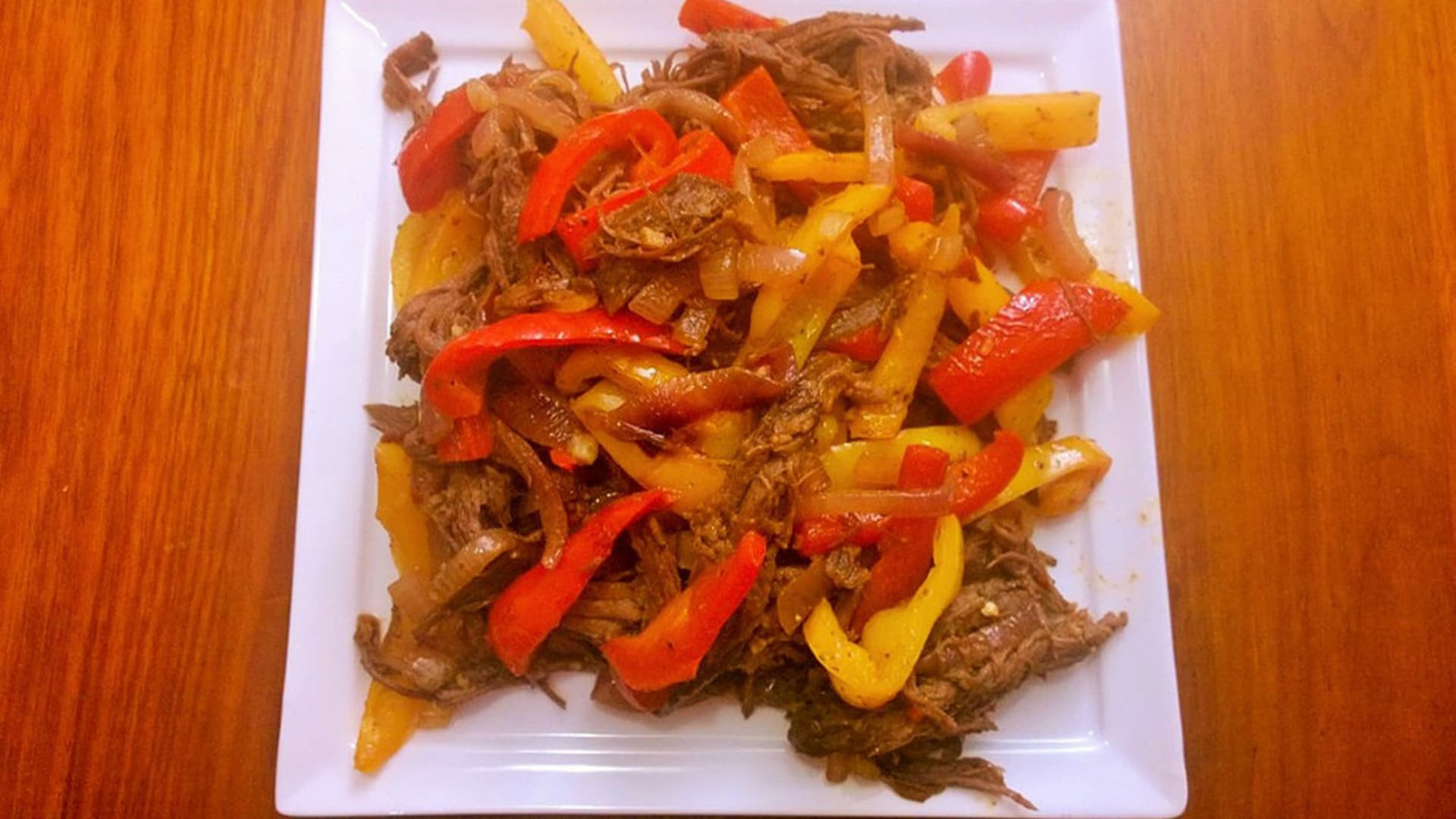 Slow Cooked Beef Fajitas