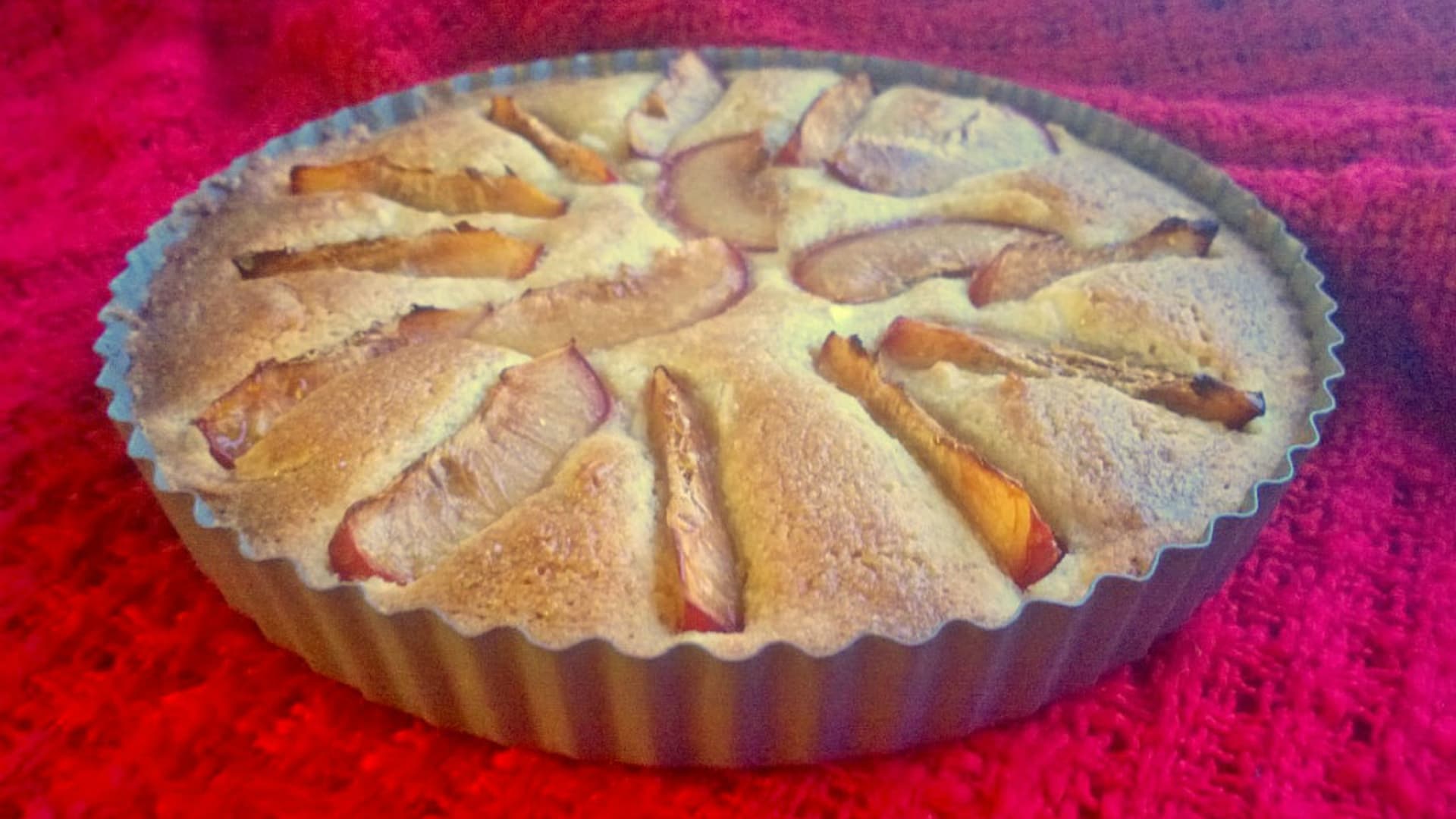 Plum, Honey and Almond Tart