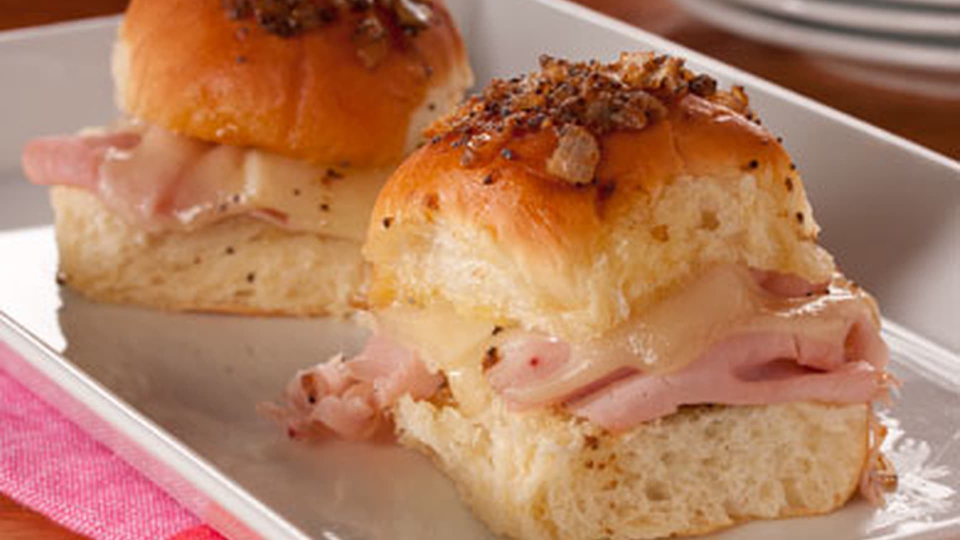 Baked Ham & Swiss Sliders