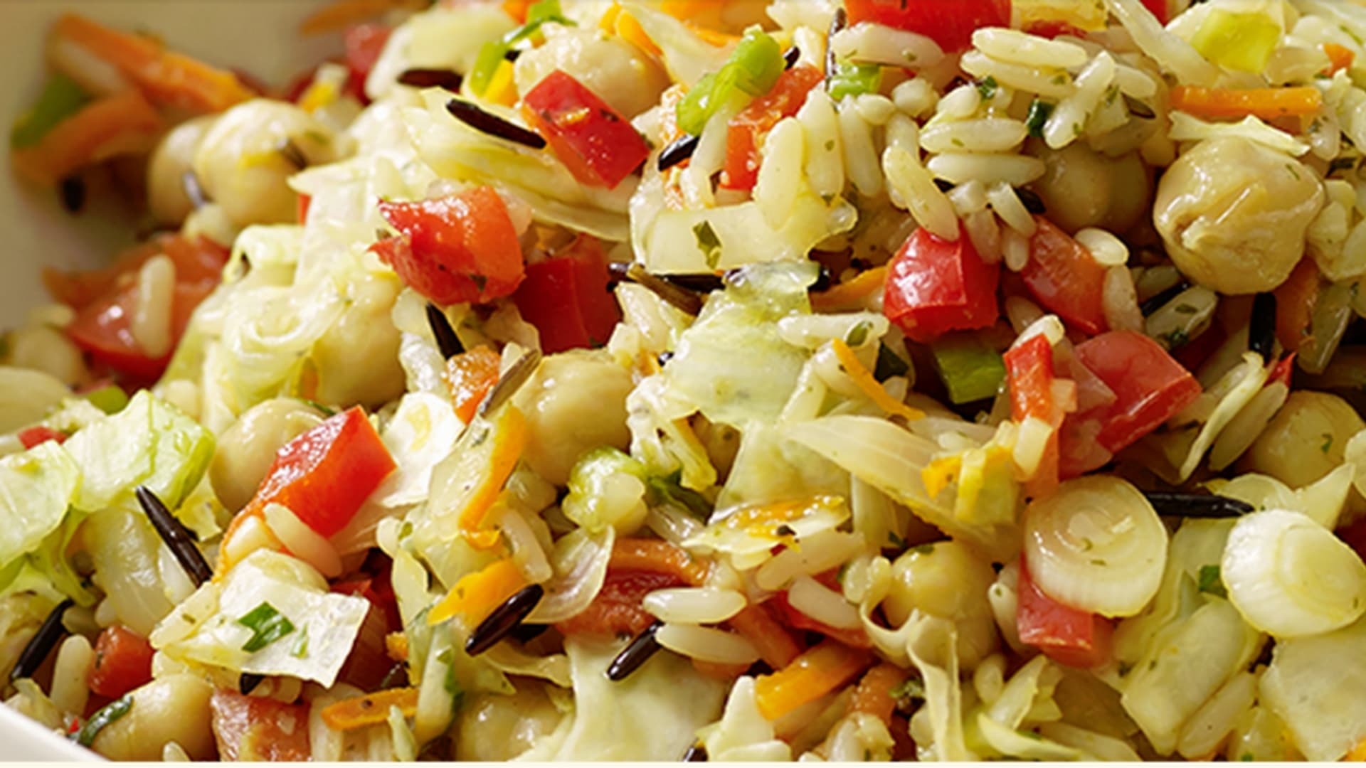 Wild Rice Cabbage Chickpea Pilaf