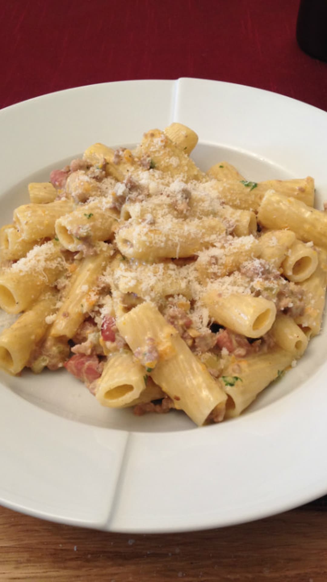 Rigatoni with white Ragu