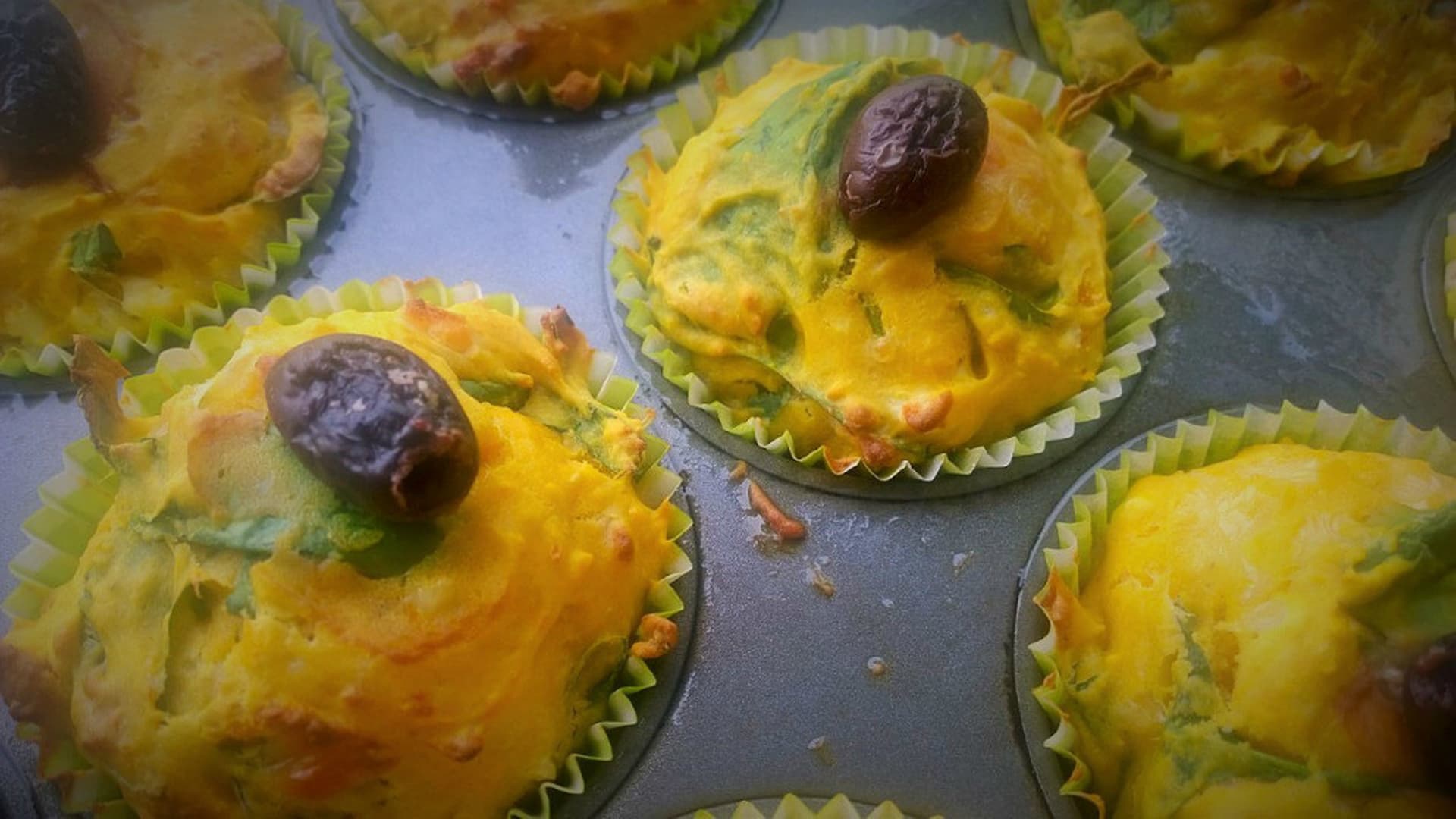 Pumpkin, Spinach and Feta Muffins