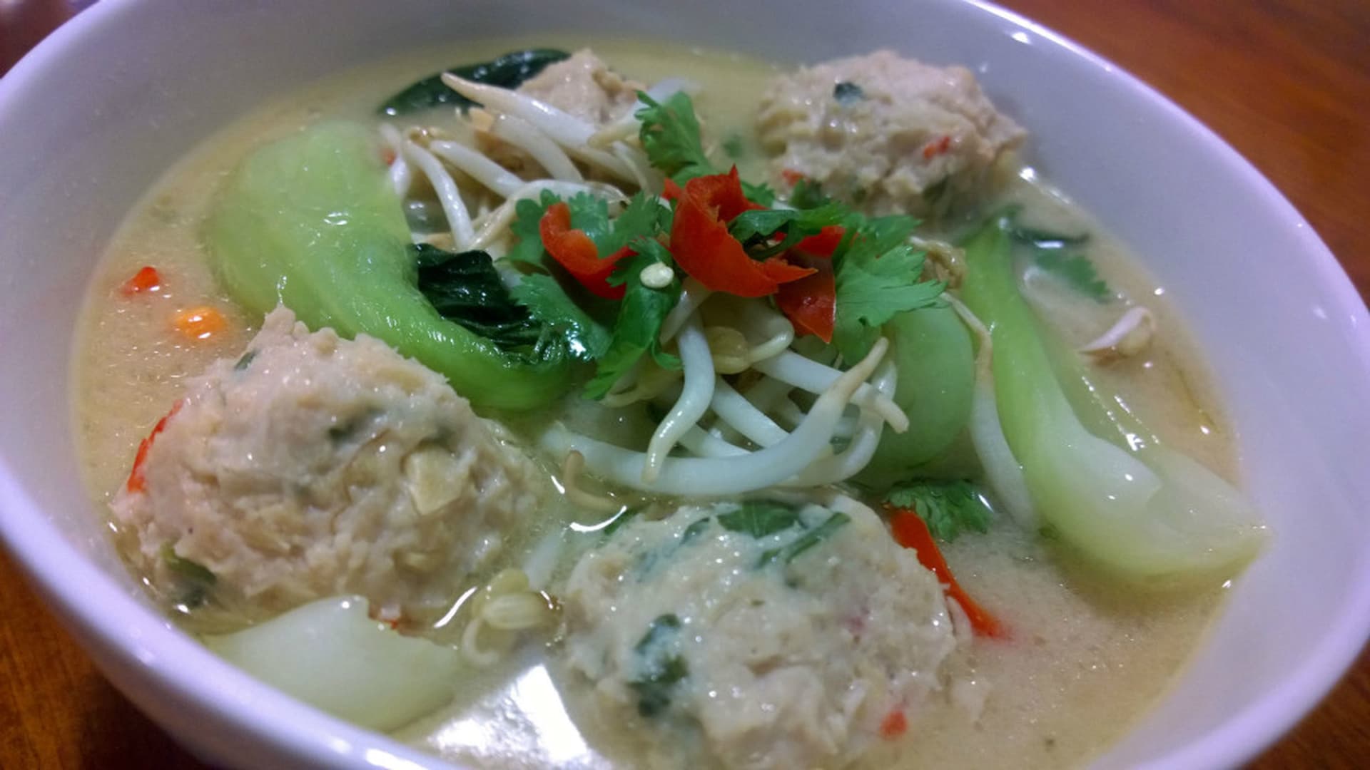 Spiced Chicken Dumpling Soup