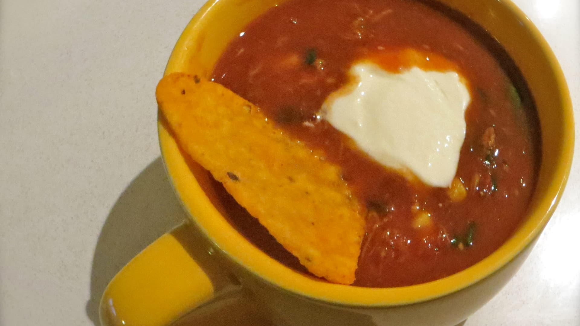 Taco soup with pulled pork