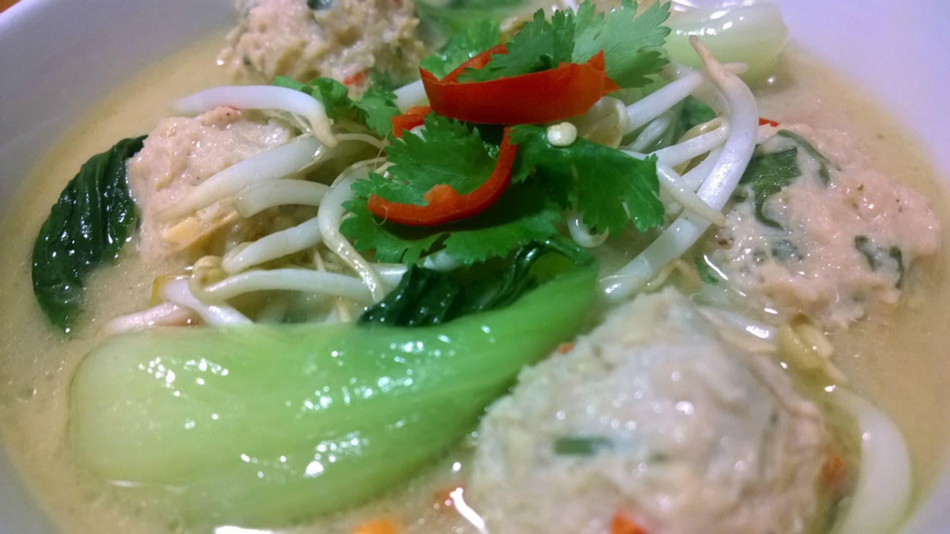 Spiced Chicken Dumpling Soup