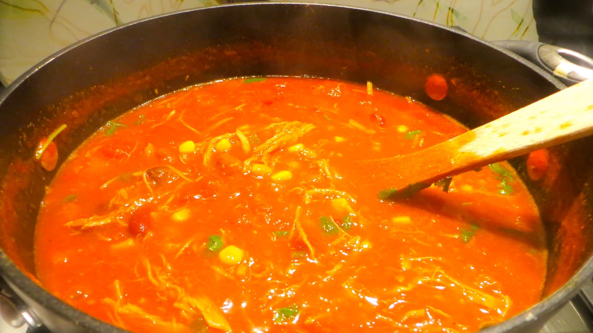 Taco soup with pulled pork