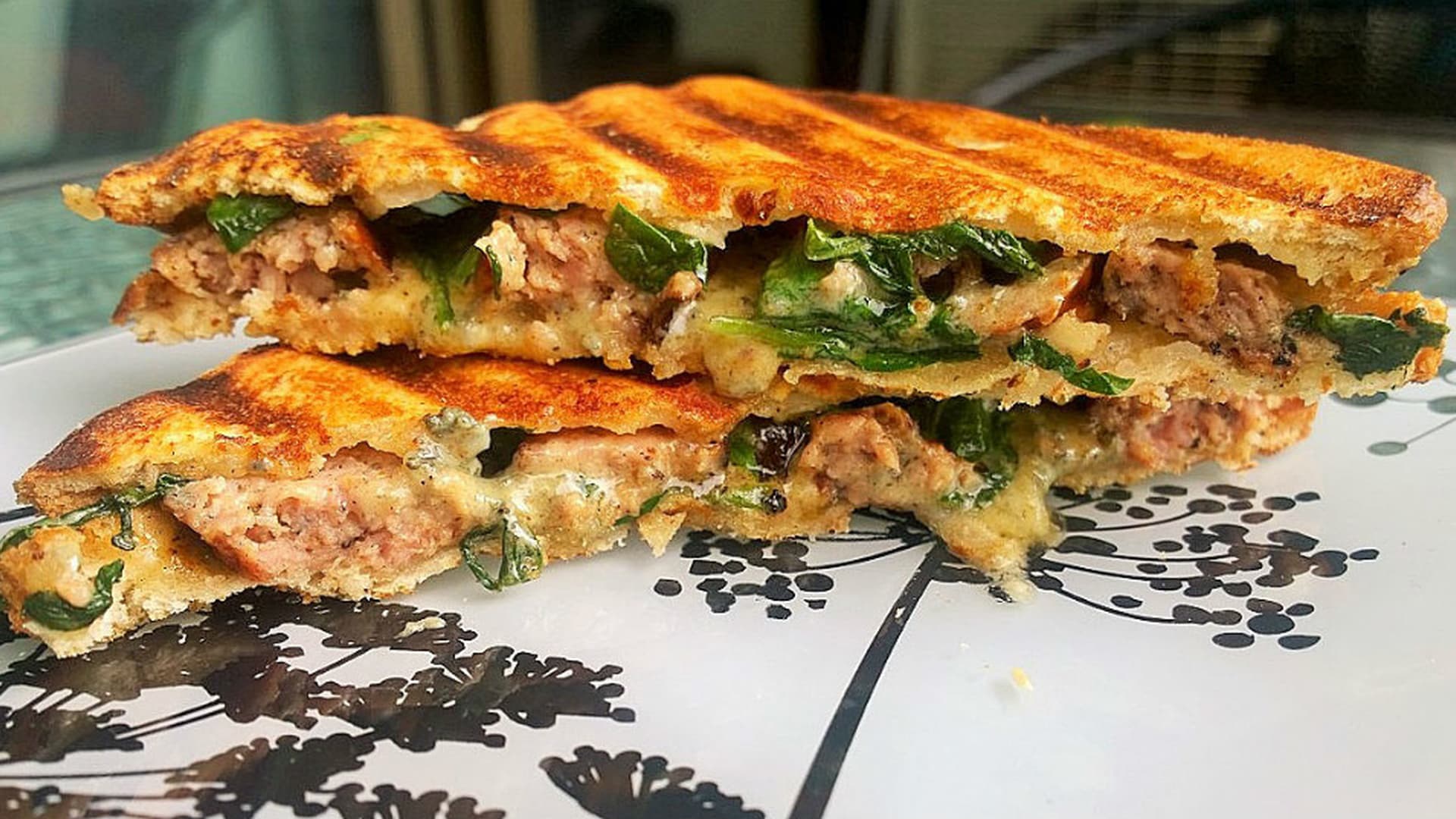 Blue Cheese & Sausage Toastie