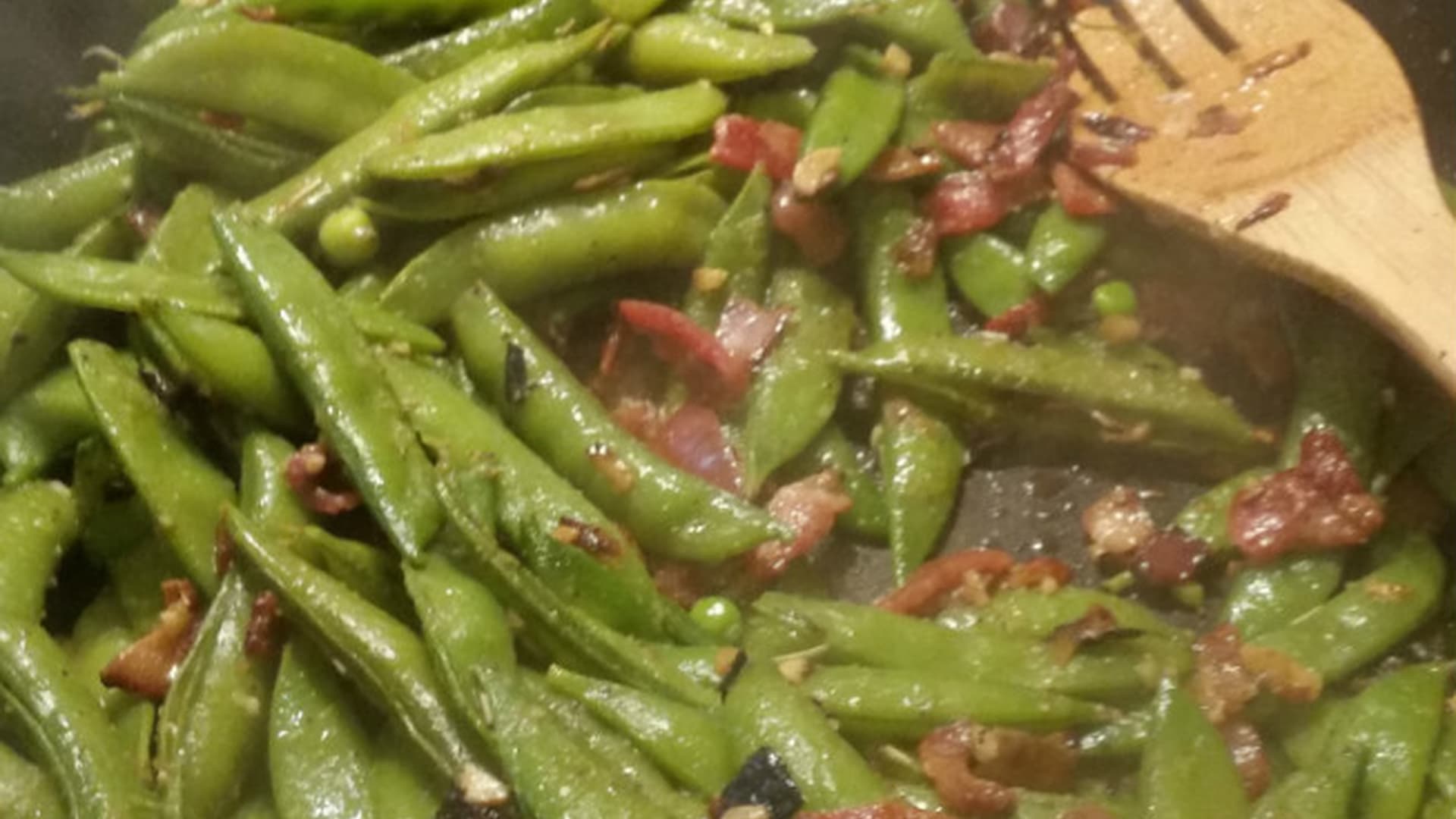 Rosemary sugar peas
