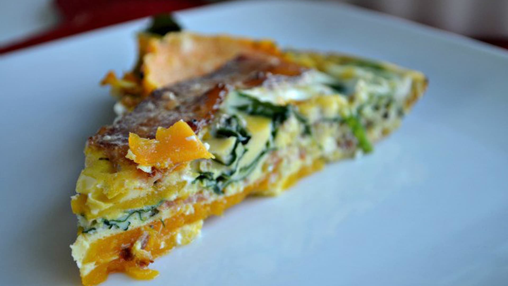 Bacon Butternut Squash Quiche