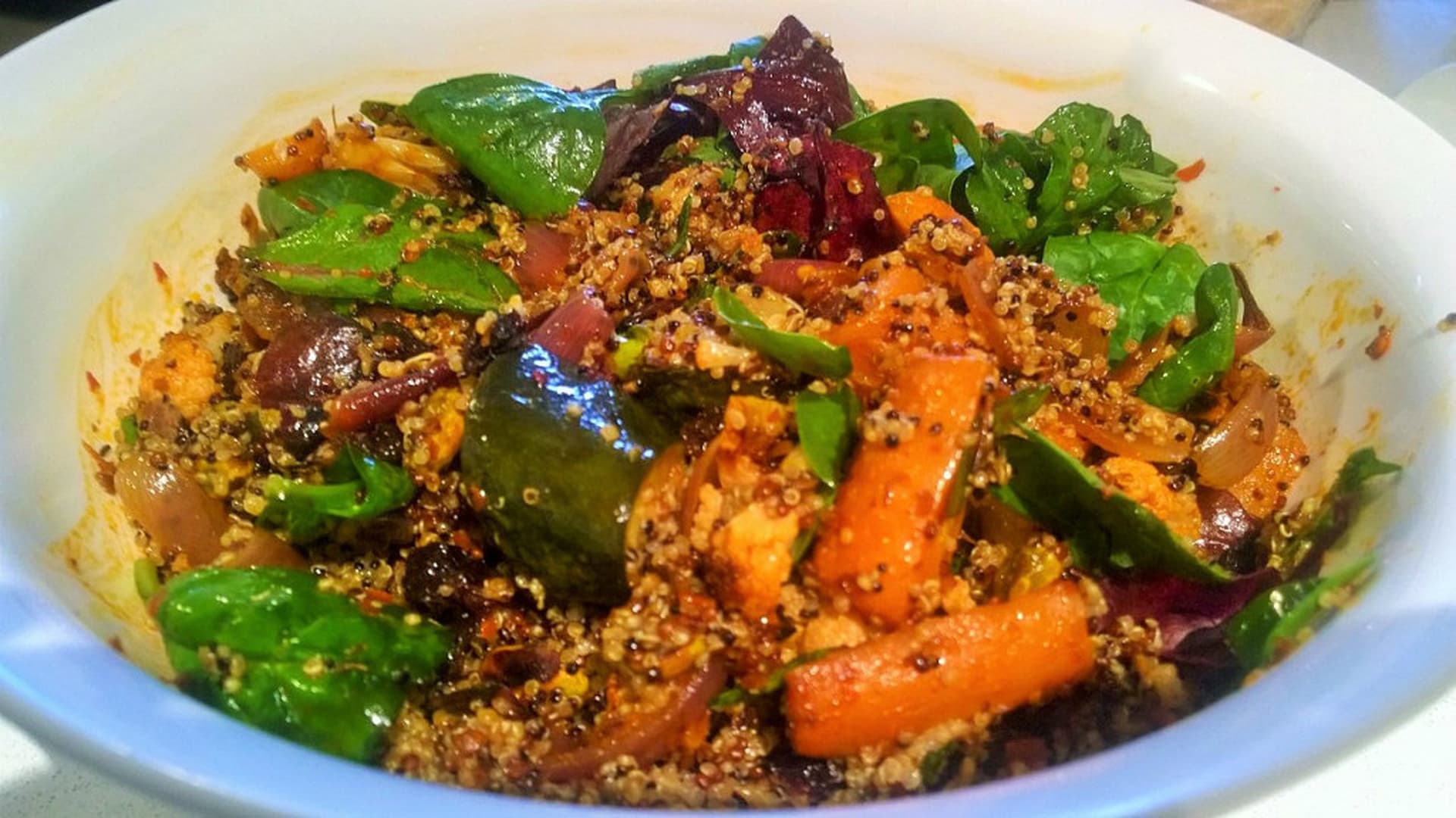 Harissa Roasted Vegatables and Quinoa Salad