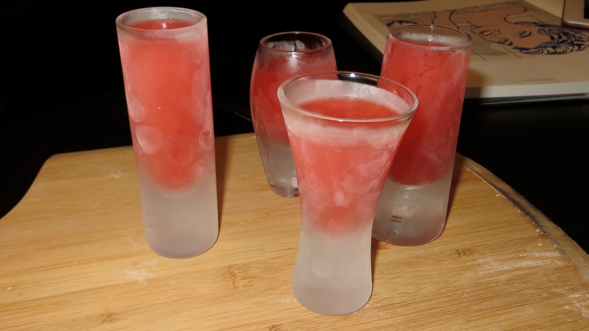 Campari and Blood Orange Ices