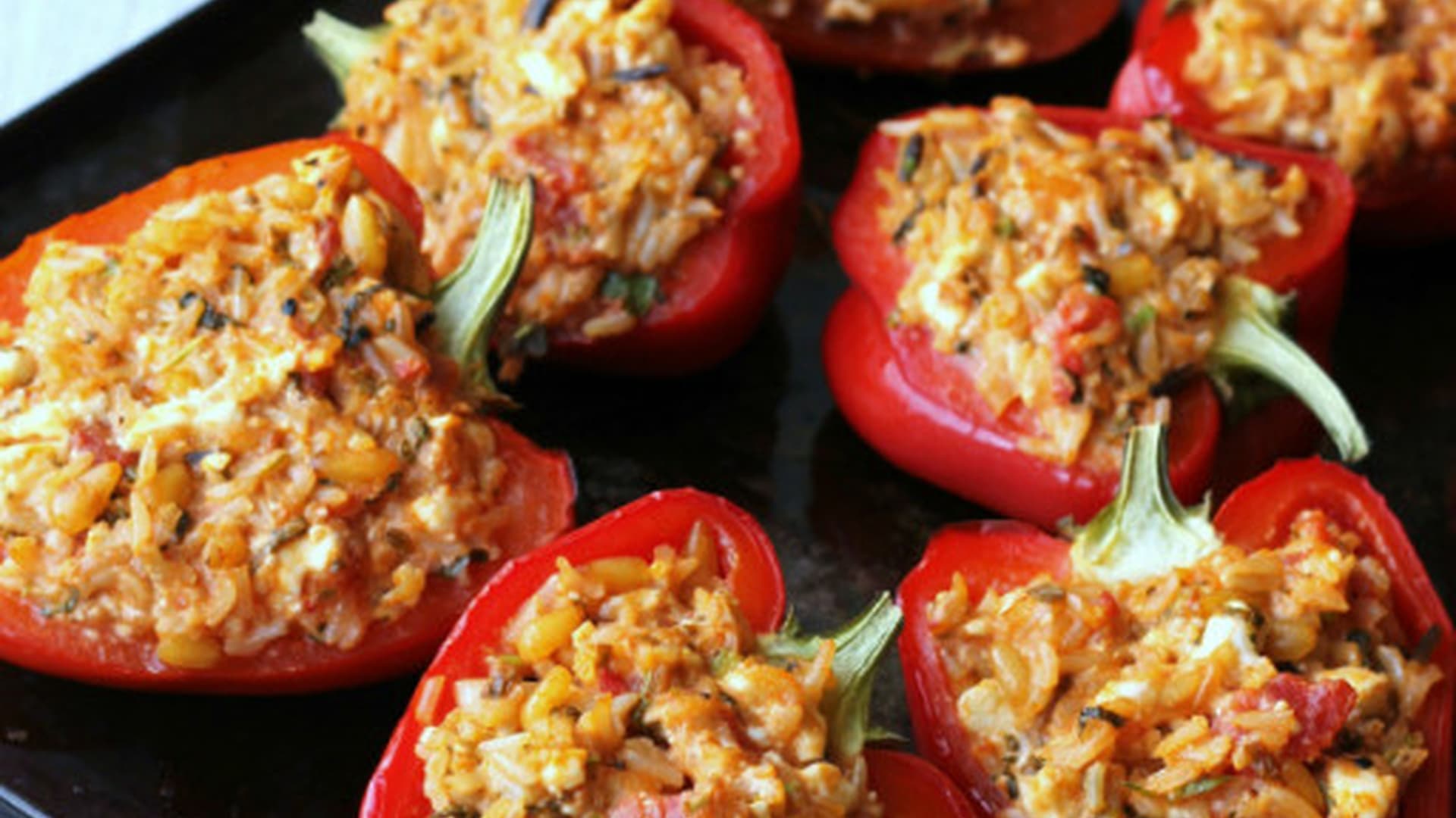 Feta Stuffed Peppers